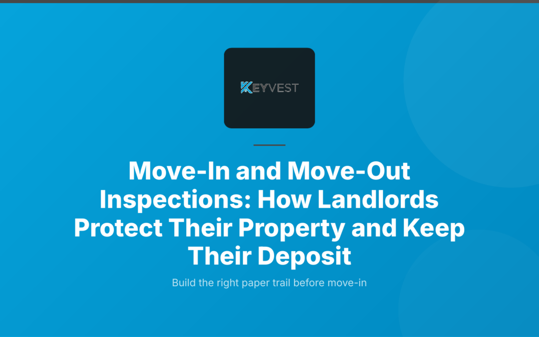 Move-In and Move-Out Guide for Landlords: Protect Your Property and Your Deposit